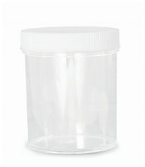 Qorpak™ Clear Polystyrene Jars with Cap