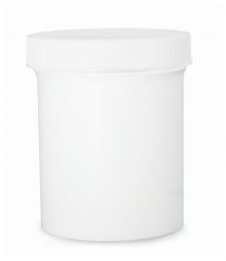 Qorpak™ White Polypropylene Jars — With White Polypropylene Unlined Caps