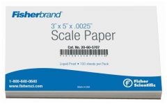 Fisherbrand™ Liquid Proof Scale Papers, 0.0025 in. Thick