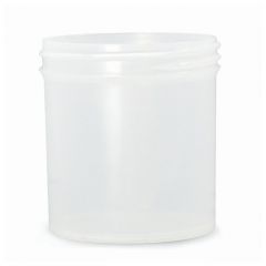 Qorpak™ Natural Polypropylene Jars: W/ Black PP/Alu Foil-Lined Caps