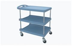 Fisherbrand™ Flat Shelf Series Polymer Cart, 3-shelf unit