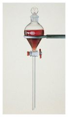 DWK Life Sciences Kimble™ Kontes™ Globe-Shaped KIMAX™ Separatory Funnel with PTFE Stopcock and Glass Stopper