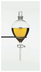  PYREX™ Globe-Shaped Funnels with standard taper Stopcock and Stopper