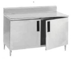 Advance Tabco™ Smart Fabrication™ Work Table with Enclosed Bases, 5in. Backsplash