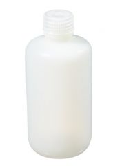 Thermo Scientific™ Nalgene™ Fluorinated Narrow-Mouth HDPE Bottles with Closure, 0.25L