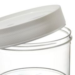 Thermo Scientific™ Nalgene™ Wide-Mouth Straight-Sided PMP Jars with White Polypropylene Screw Closure, 500mL