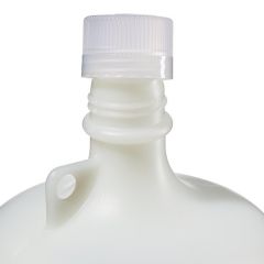 Thermo Scientific™ Nalgene™ Fluorinated Narrow-Mouth HDPE Bottles with Closure, 4L, 4000mL; Narrow-mouth