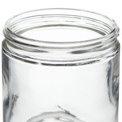 Thermo Scientific™ Wide-Mouth Short-Profile Clear Glass Jars with Closure, 500mL, processed