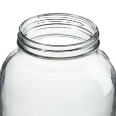 Thermo Scientific™ Wide-Mouth Tall-Profile Clear Glass Jars with Closure, 2000mL, processed
