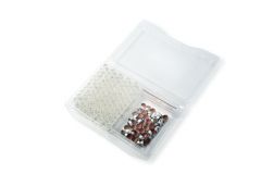 Thermo Scientific™ 11mm Non-Assembled Snap Cap Autosampler Clear Glass Vial Kit, PTFE/rubber closure