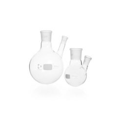 DURAN® Round bottom flask, two necks, centre socket size 24/29, side socket size 14/23, 100 ml