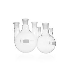 DURAN® Round bottom flask, three necks, centre socket size 24/29, side socket size 19/26, 500 ml