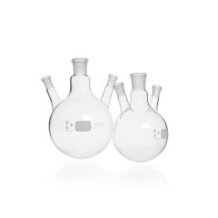 DURAN® Round bottom flask, three necks, centre socket size 29/32, side socket size 14/23, 1000 ml (2)