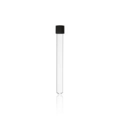 Disposable Culture tube, soda-lime-glass, 16 x 160 mm, GL 18, with screw-cap (PP), with rubber seal
