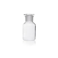 Reagent bottle, wide neck, soda-lime-glass, clear, NS 60/46, with stopper, 1000 ml
