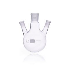 DURAN® Round bottom flask, three necks, centre socket size 24/29, side socket size 14/23, 250 ml