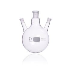 DURAN® Round bottom flask, three necks, centre socket size 24/29, side socket size 14/23, 1000 ml
