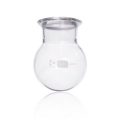 DURAN® Flasks, round bottom, flat flange, 2000 ml, flange DN 100 with groove