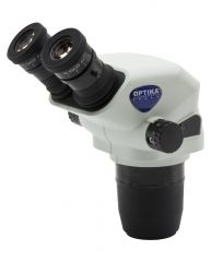 Binocular stereozoom microscope head