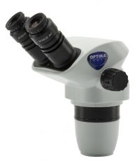 Binocular stereozoom microscope head